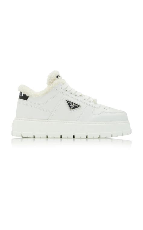 prada fur lined sneakers|prada sneakers men.